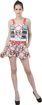 Wear We Met Casual Sleeveless Floral Print Women Multicolor Top