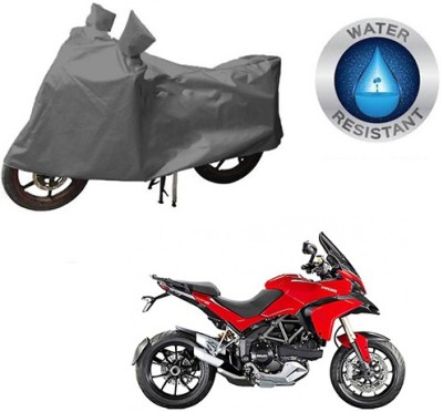 RPSENTTERPR Waterproof Two Wheeler Cover for Ducati(Multistrada, Grey)