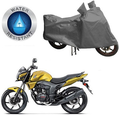 RPSENTTERPR Waterproof Two Wheeler Cover for Honda(CB Trigger, Grey)