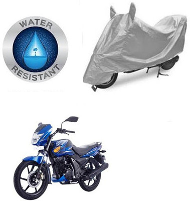 RPSENTTERPR Waterproof Two Wheeler Cover for TVS(Flame SR125, Silver)