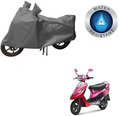RPSENTTERPR Waterproof Two Wheeler Cover for TVS(Scooty Pep+, Grey)