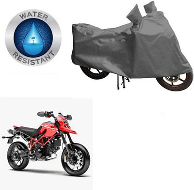 RPSENTTERPR Waterproof Two Wheeler Cover for Ducati(Hypermotard, Grey)