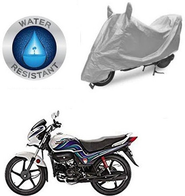 RPSENTTERPR Waterproof Two Wheeler Cover for Hero(Passion Pro TR, Silver)