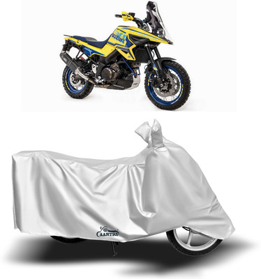 DROHAR Two Wheeler Cover for Suzuki(V Strom 1000, Silver)