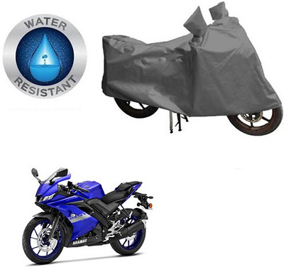 RPSENTTERPR Waterproof Two Wheeler Cover for Yamaha(R15 V3, Grey)