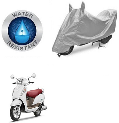 RPSENTTERPR Waterproof Two Wheeler Cover for Suzuki(Access, Silver)