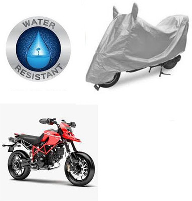 RPSENTTERPR Waterproof Two Wheeler Cover for Ducati(Hypermotard, Silver)