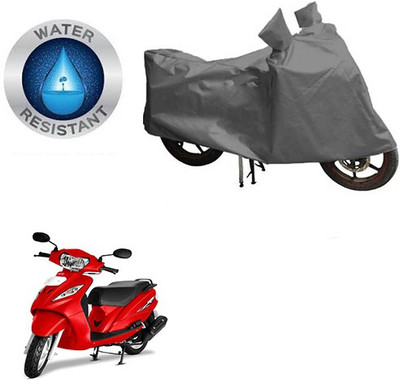 RPSENTTERPR Waterproof Two Wheeler Cover for TVS(Wego, Grey)