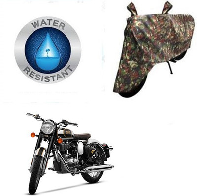 RPSENTTERPR Waterproof Two Wheeler Cover for Royal Enfield(Classic Chrome, Grey)