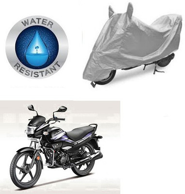 RPSENTTERPR Waterproof Two Wheeler Cover for Hero(Super Splendor, Silver)