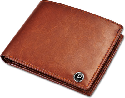 PIRASO Men Brown Artificial Leather Wallet(6 Card Slots)