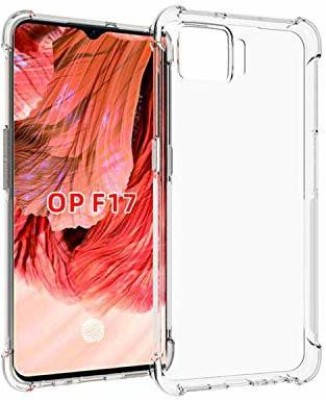 PrimeLike Back Cover for Oppo F17(Transparent, Shock Proof, Silicon, Pack of: 1)
