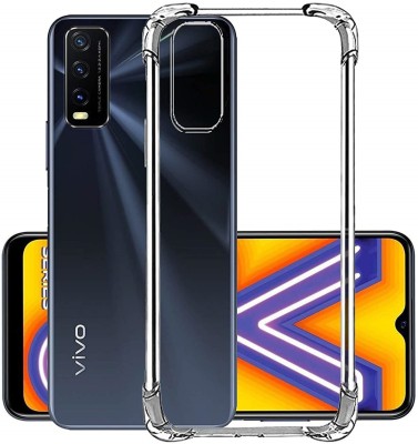 BRENZZ Back Cover for Vivo Y20i(Transparent, Shock Proof, Silicon, Pack of: 1)