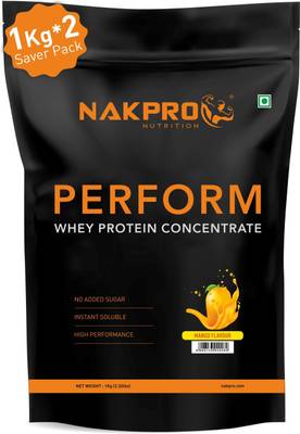 Nakpro PERFORM Whey Protein Supplement Powder - Mango (2 kg - 60 Servings) Whey Protein  (2 kg, Mango)