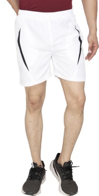 STYLISHFUSION Printed Men White Sports Shorts