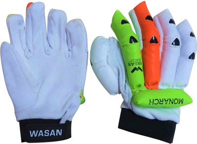 Wasan Cricket Batting Gloves(White, Black)