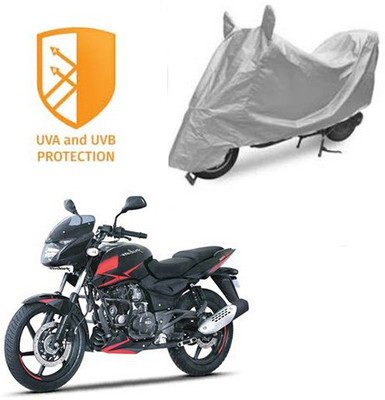 SANJU Waterproof Two Wheeler Cover for Bajaj(Pulsar 180 DTS-i, Silver)