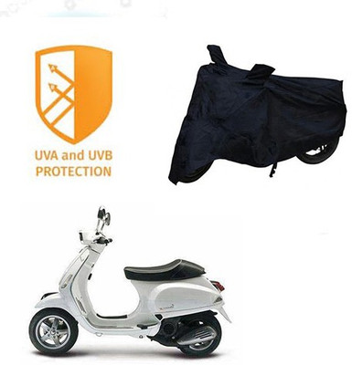 SANJU Waterproof Two Wheeler Cover for Piaggio(Piaggio Vespa, Black)