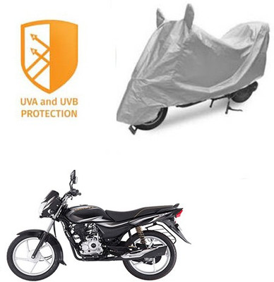 SANJU Waterproof Two Wheeler Cover for Bajaj(Platina 100 DTS-i, Silver)