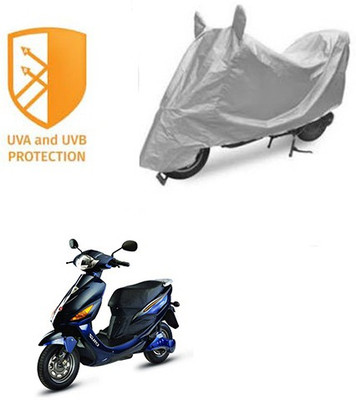 SANJU Two Wheeler Cover for Hero(Electric Cruz, Silver)