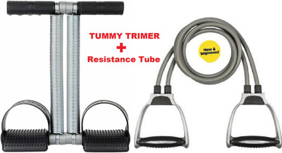 Spegi Tummy Trimmer With {Toning Tube} DOUBLE TUBE Burn Off Calories & Tone Your Muscles Ab Exerciser(Multicolor)