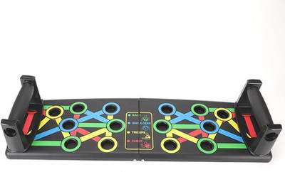 SEASPIRIT 9 in 1 Color Coded Foldable Pushup Board Complete Push Up Training System for men Push-up Bar