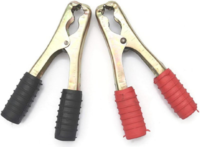 ICON BATTERY CLIP HEAVY DUTY BLACK AND RED BOOT METAL SPRING LOADED TRUCK CAR BATTERY PAIR OF 1 0.5 ft Battery Jumper Starter(Pack of 1)
