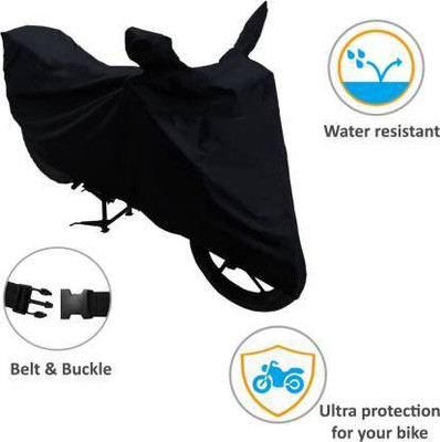 Mdstar Two Wheeler Cover for Bajaj(Avenger 180 Street, Black)