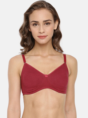 Macrowoman W-Series Women's Seamless Non Padded Non Wired Ringlet Shaper Bra Women Everyday Non Padded Bra(Maroon)