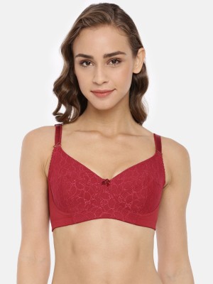 Macrowoman W-Series Women's Non-Wired Non Padded Bra Women Full Coverage Non Padded Bra(Maroon)