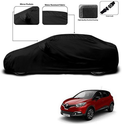 SEBONGO Car Cover For Renault Captur (With Mirror Pockets)(Black)