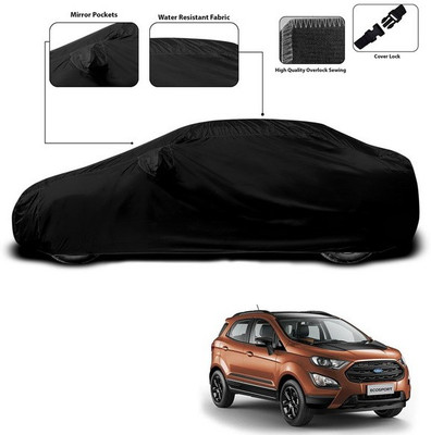SEBONGO Car Cover For Ford Ecosport (With Mirror Pockets)(Black)