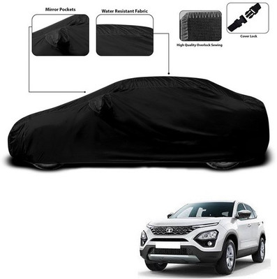 ANTHUB Car Cover For Tata Harrier (With Mirror Pockets)(Black)