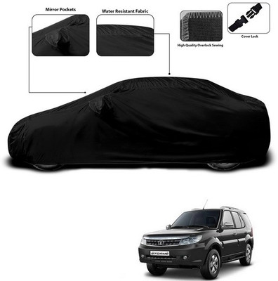 ANTHUB Car Cover For Tata Safari Storme (With Mirror Pockets)(Black)