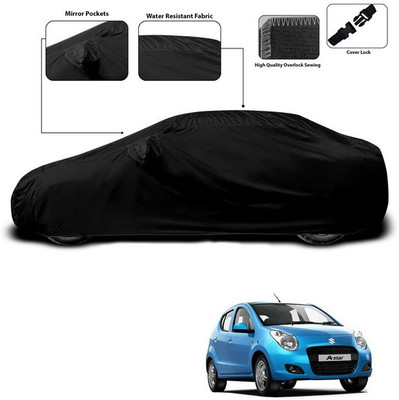 SEBONGO Car Cover For Maruti Suzuki A-Star (With Mirror Pockets)(Black)