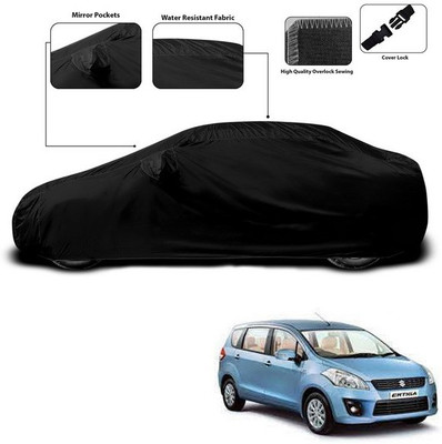 SEBONGO Car Cover For Maruti Suzuki Ertiga (With Mirror Pockets)(Black)
