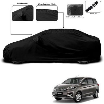 SEBONGO Car Cover For Maruti Suzuki Ertiga (With Mirror Pockets)(Black)