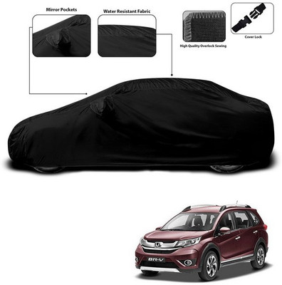 ANTHUB Car Cover For Honda Brio (With Mirror Pockets)(Black)