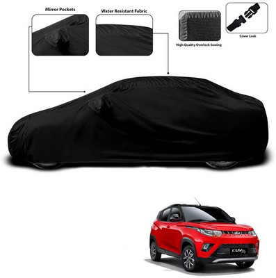 SEBONGO Car Cover For Mahindra eKUV100 (With Mirror Pockets)(Black)