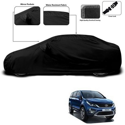 ANTHUB Car Cover For Tata Hexa (With Mirror Pockets)(Black)