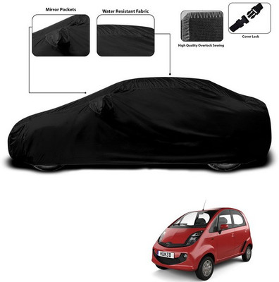 ANTHUB Car Cover For Tata Nano (With Mirror Pockets)(Black)
