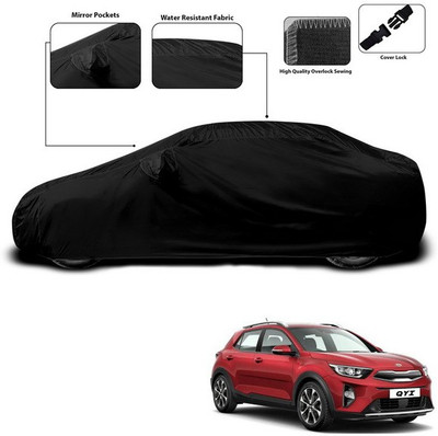 ANTHUB Car Cover For Kia QYI (With Mirror Pockets)(Black)