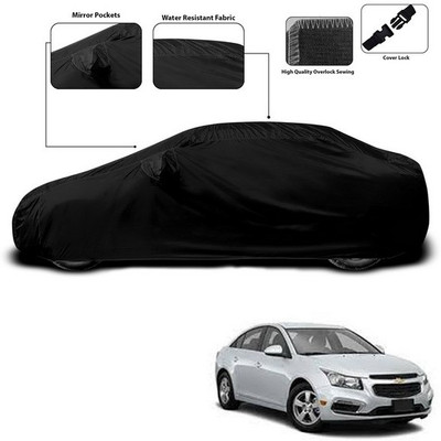 SEBONGO Car Cover For Chevrolet Cruze (With Mirror Pockets)(Black)