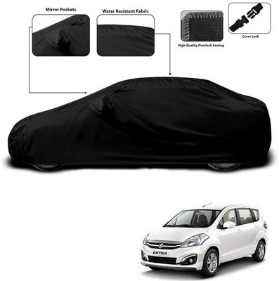 SEBONGO Car Cover For Maruti Suzuki Ertiga (With Mirror Pockets)(Black)