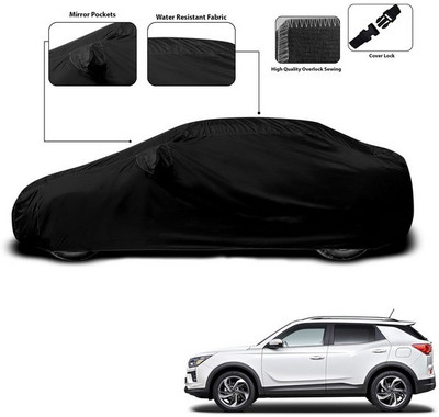 ANTHUB Car Cover For Mahindra XUV 500 (With Mirror Pockets)(Black)