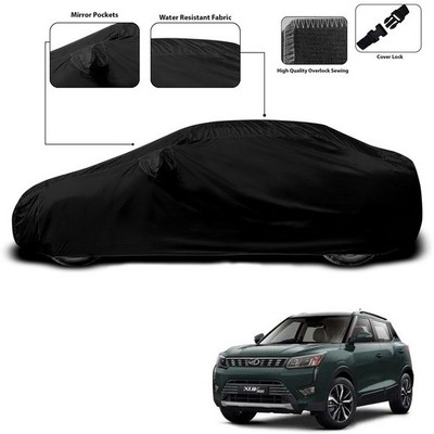 ANTHUB Car Cover For Mahindra XUV 300 (With Mirror Pockets)(Black)
