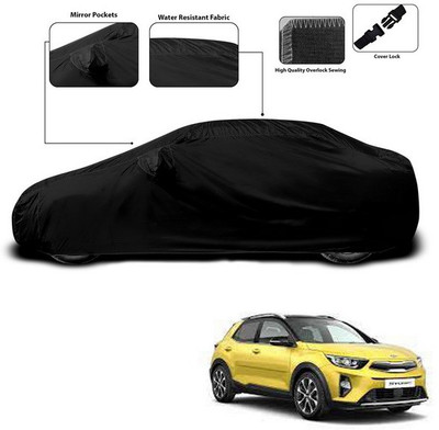 SEBONGO Car Cover For Kia Stonic (With Mirror Pockets)(Black)