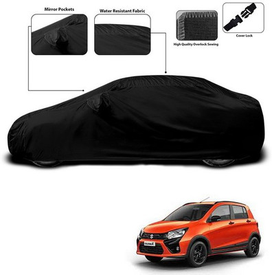 ANTHUB Car Cover For Maruti Suzuki Celerio X (With Mirror Pockets)(Black)