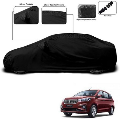 SEBONGO Car Cover For Maruti Suzuki Ertiga (With Mirror Pockets)(Black)