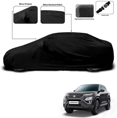 SEBONGO Car Cover For Tata Harrier (With Mirror Pockets)(Black)
